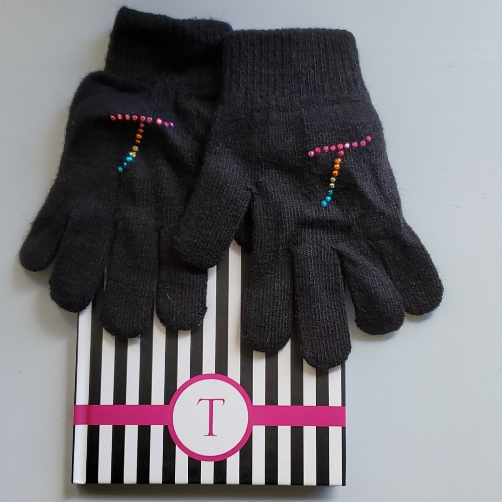 T Monogram Stretch Gloves & Journal